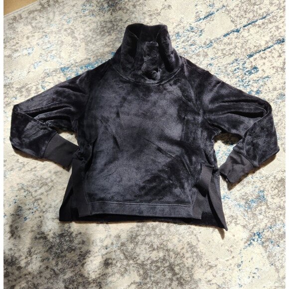 Athleta‎ Women''s Size Small Sherpa Style Turtleneck Sweater Black - Picture 1 of 1